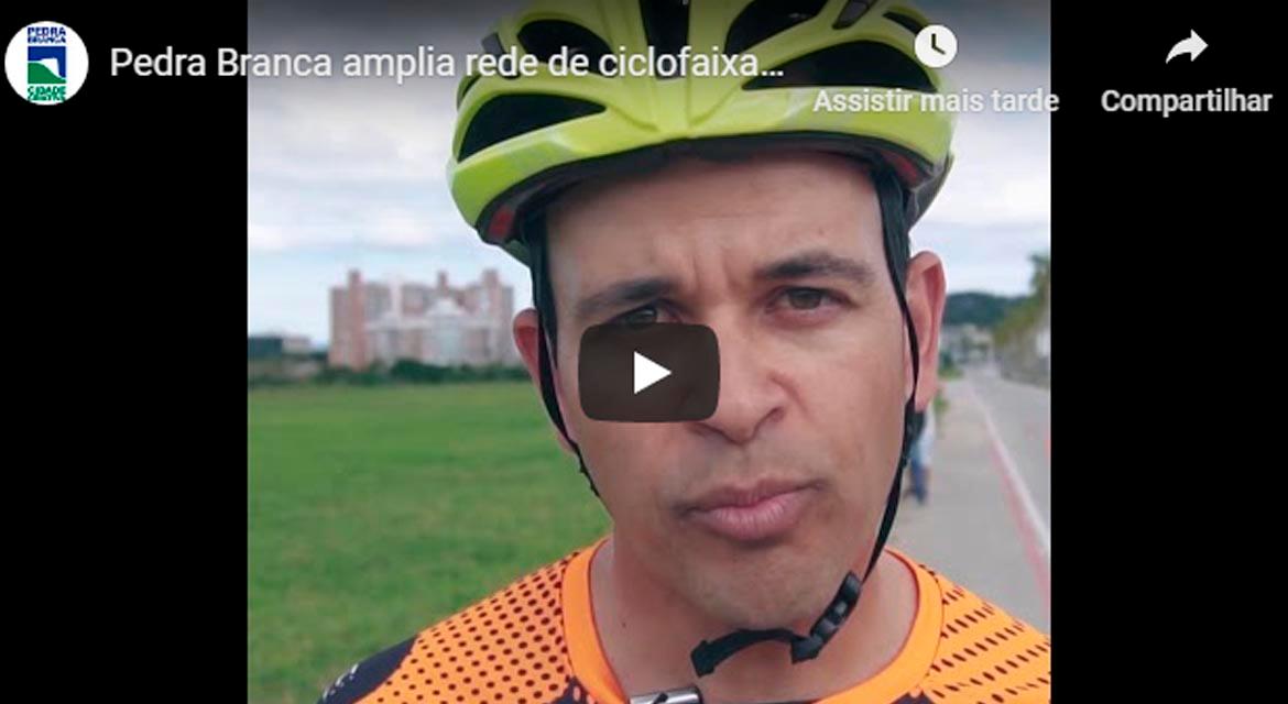 Pedra Branca amplia rede de ciclofaixas no bairro